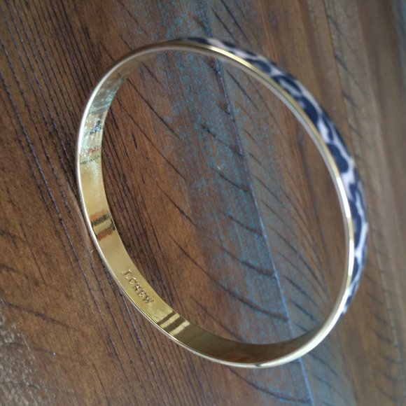 J. Crew Jewelry - J Crew Bracelet Bangle Leopard Print